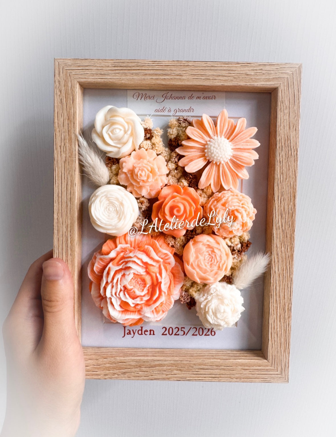 Cadre floral parfumé
